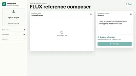MuseFrame FLUX 人物参考图工作台